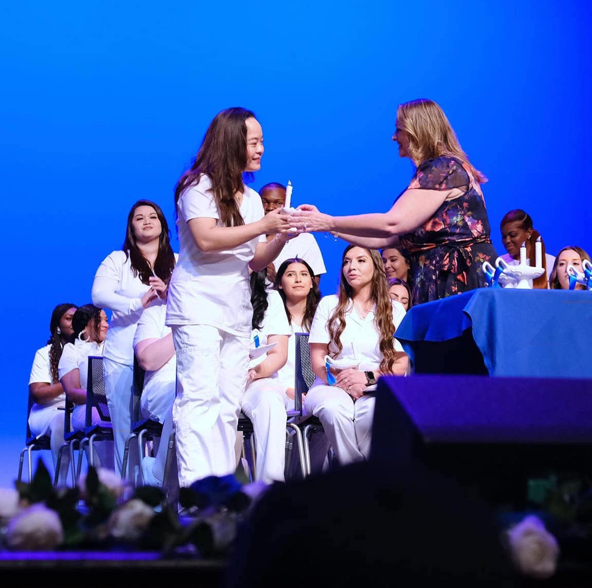 Chị Lê Nga khi học ngành Y Tá tại Trường San Jacinto College (MSJC) của Mỹ