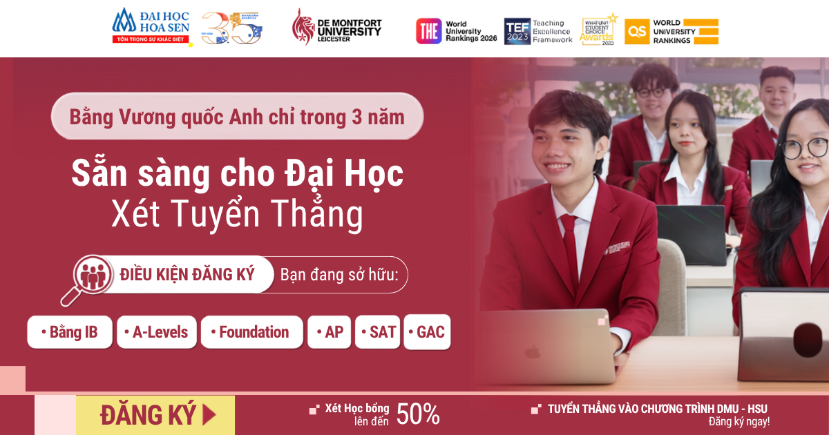 Tấm Vé Vàng Dành Riêng Cho Thí Sinh Sở Hữu Bằng Cấp Quốc Tế