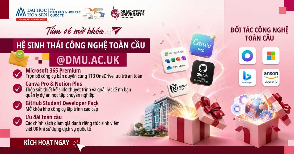 Đặc quyền sinh viên DMU-HSU