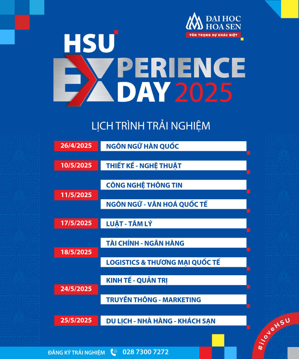 KHÁM PHÁ LỊCH TRÌNH HSU EXPERIENCE DAY 2025