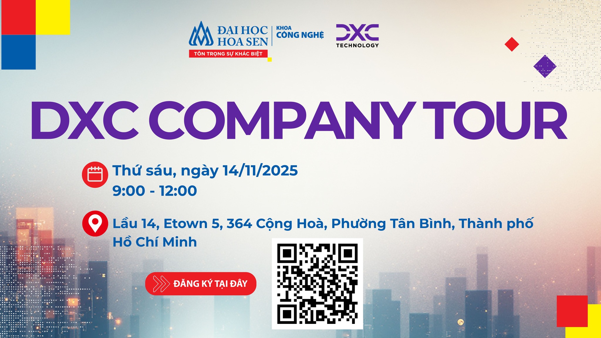 Tham quan doanh nghiệp DXC Việt Nam – Cơ hội riêng cho sinh viên Khoa Công nghệ