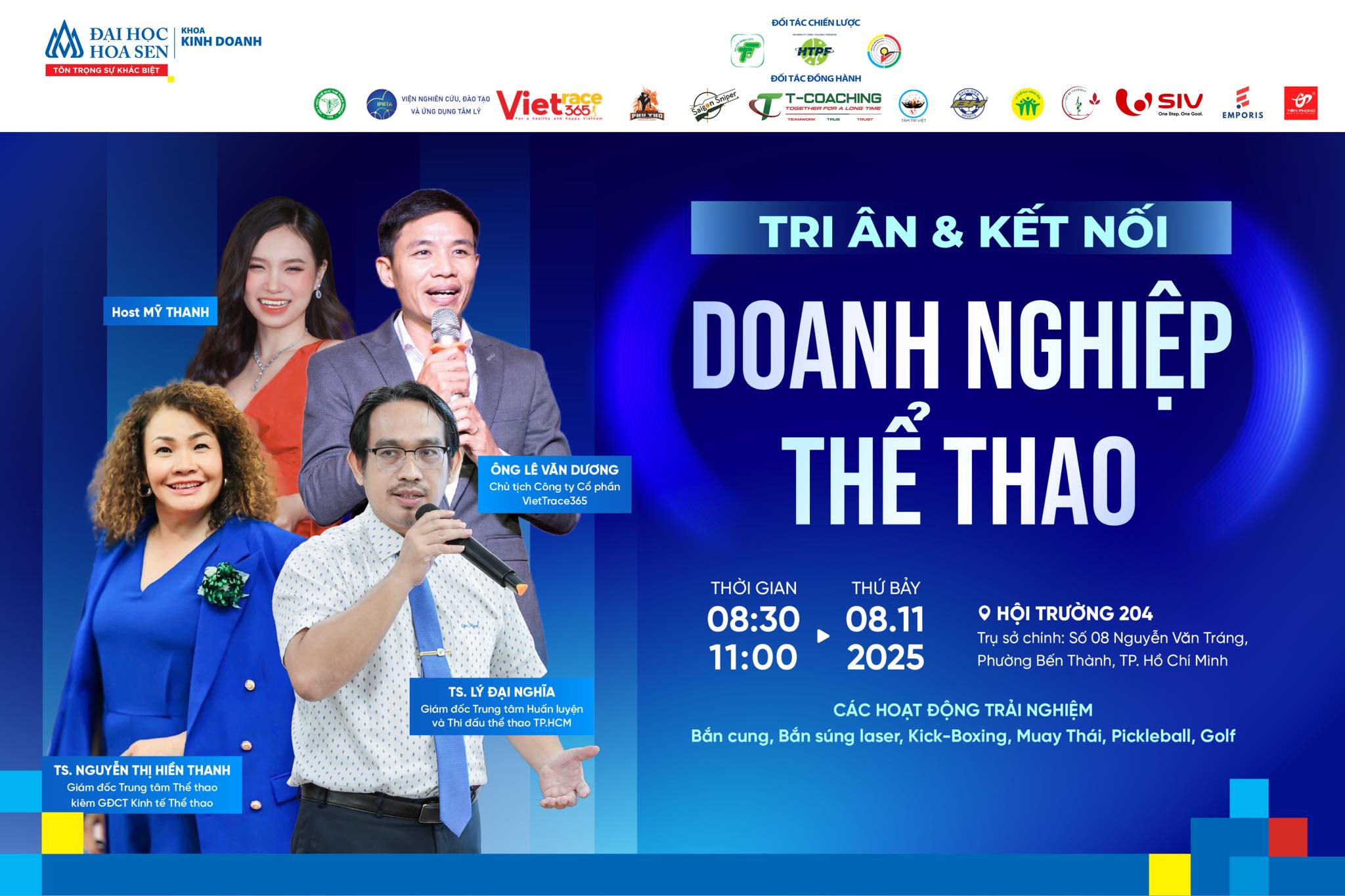 Sự kiện “Tri ân & Kết nối Doanh nghiệp Thể thao” - trải nghiệm thực tế ngành Kinh tế Thể thao