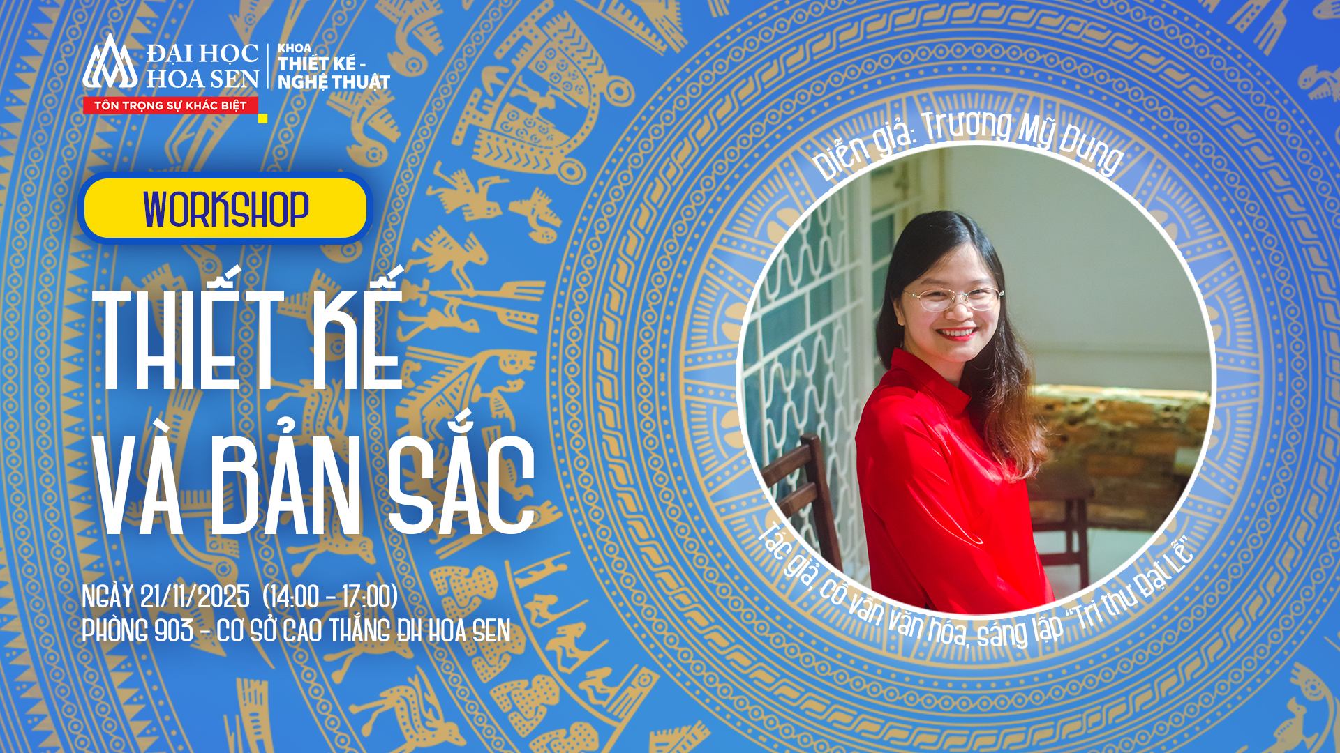 Workshop Thiết kế và bản sắc - hành trình đưa bản sắc vào sáng tạo