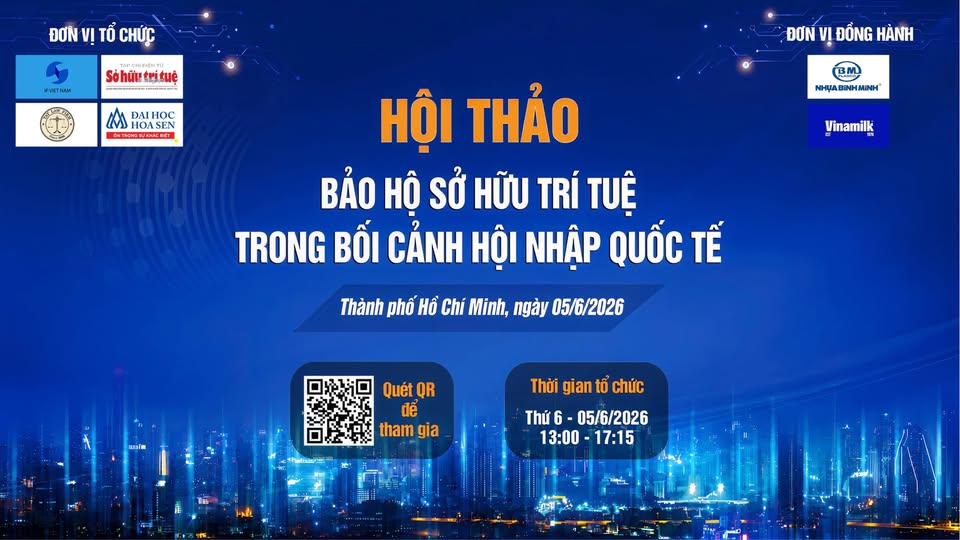 [Hội thảo khoa học] Bảo hộ sở hữu trí tuệ trong bối cảnh hội nhập quốc tế: Thực tiễn, thách thức và giải pháp