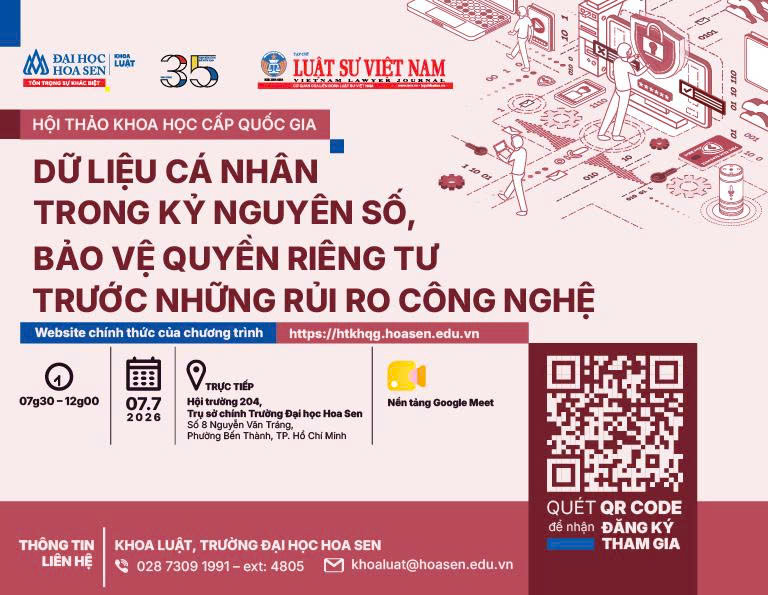 Hội thảo khoa học cấp quốc gia “Dữ liệu cá nhân trong kỷ nguyên số, bảo vệ quyền riêng tư trước những rủi ro công nghệ”