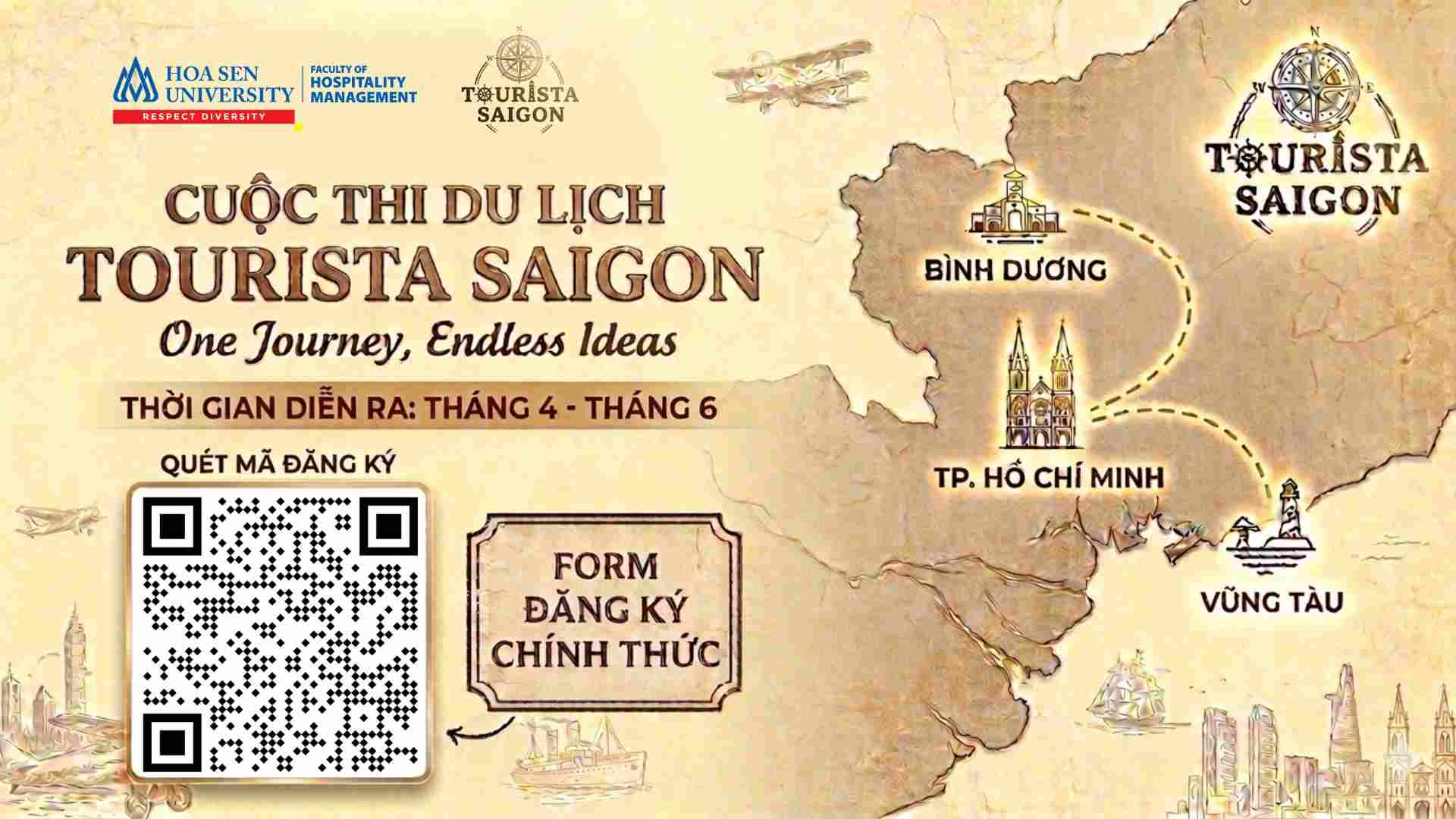 Cuộc thi “Tourista Saigon” mở rộng cơ hội tham gia cho thí sinh đam mê du lịch