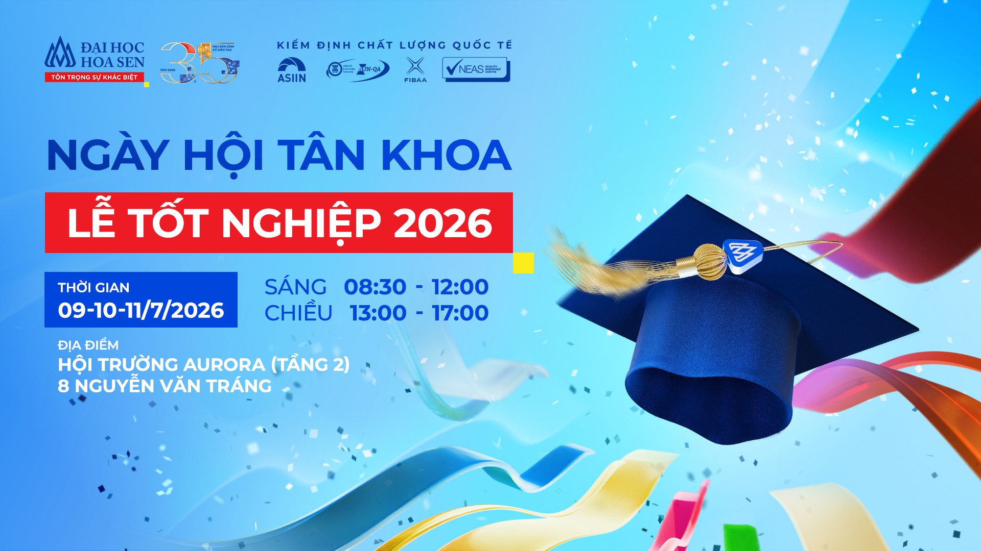 Tham gia Ngày hội Tân khoa – Lễ tốt nghiệp lần thứ 45 năm 2026