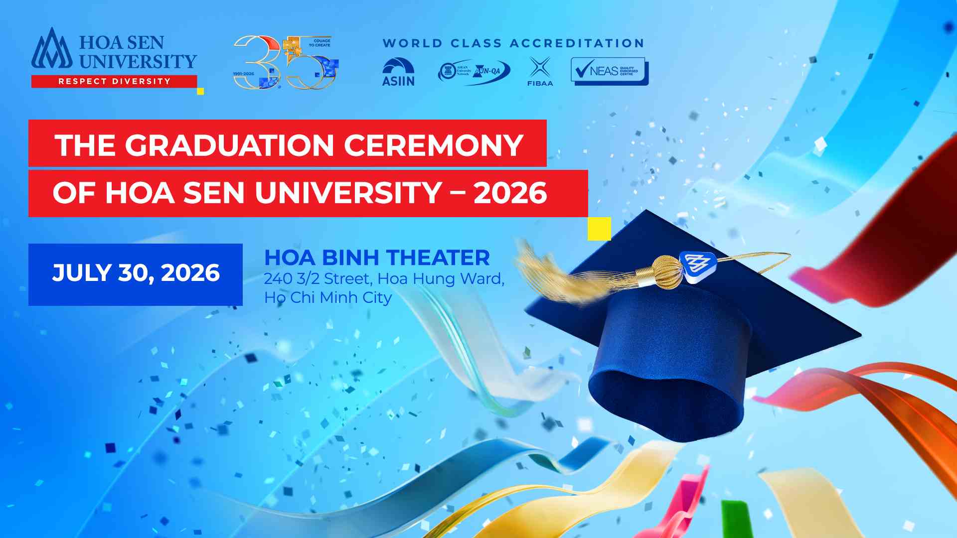The 45th Graduation Ceremony of Hoa Sen University: Where Every Journey Finds Its Name