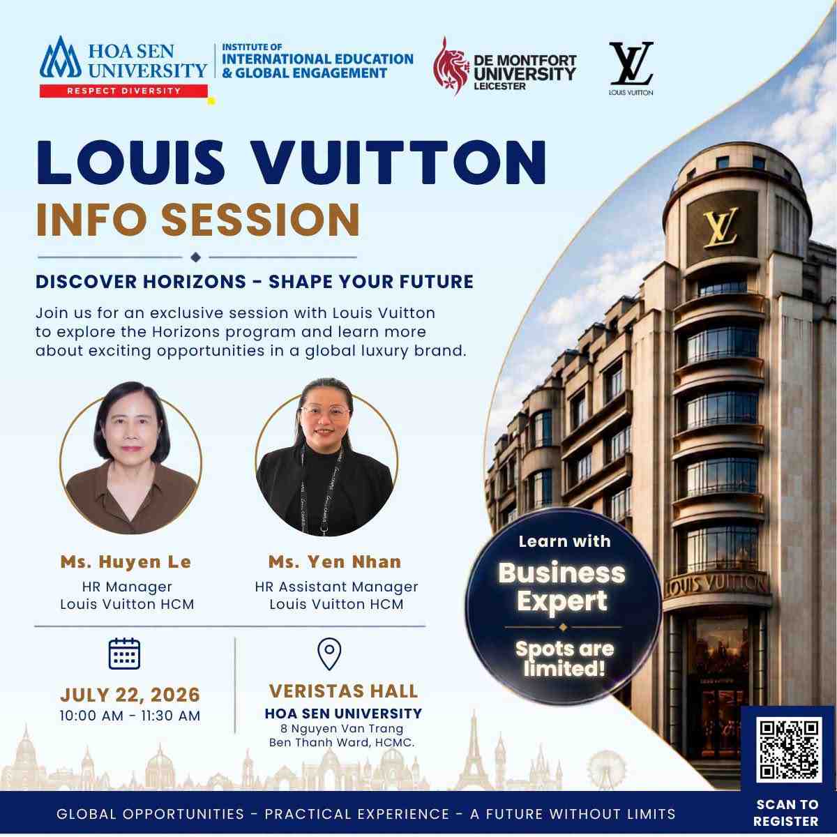 Louis Vuitton Info Session: Connect with Global Fashion Industry Experts
