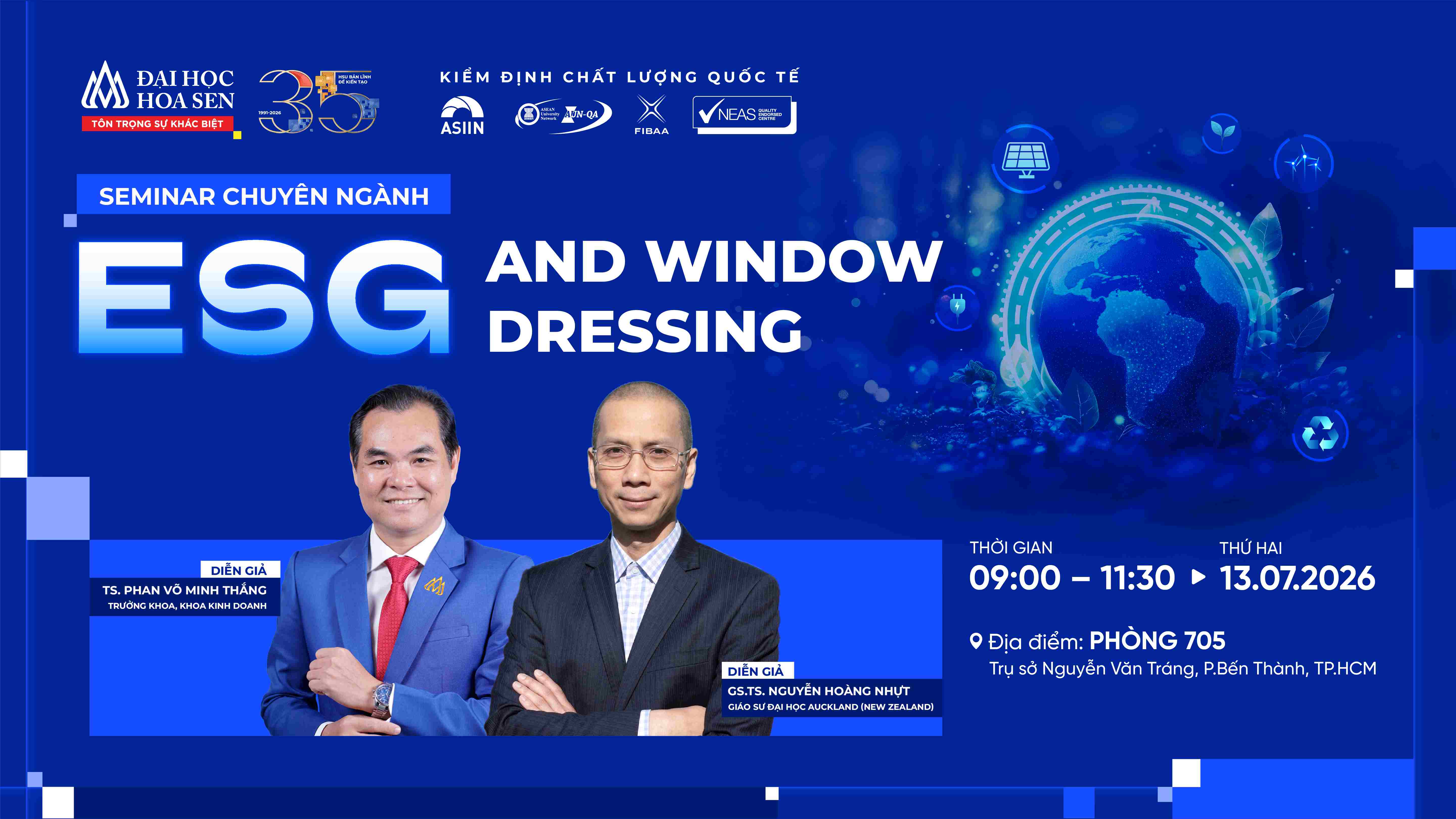 Seminar “ESG and Window Dressing”: Advancing Research on Sustainable Development and the Circular Economy