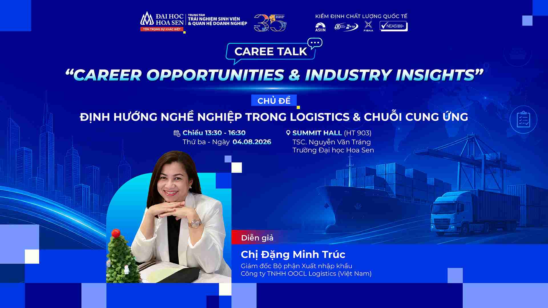 Career Talk: Unlocking Career Paths in Logistics and Supply Chain Management with OOCL Logistics Experts