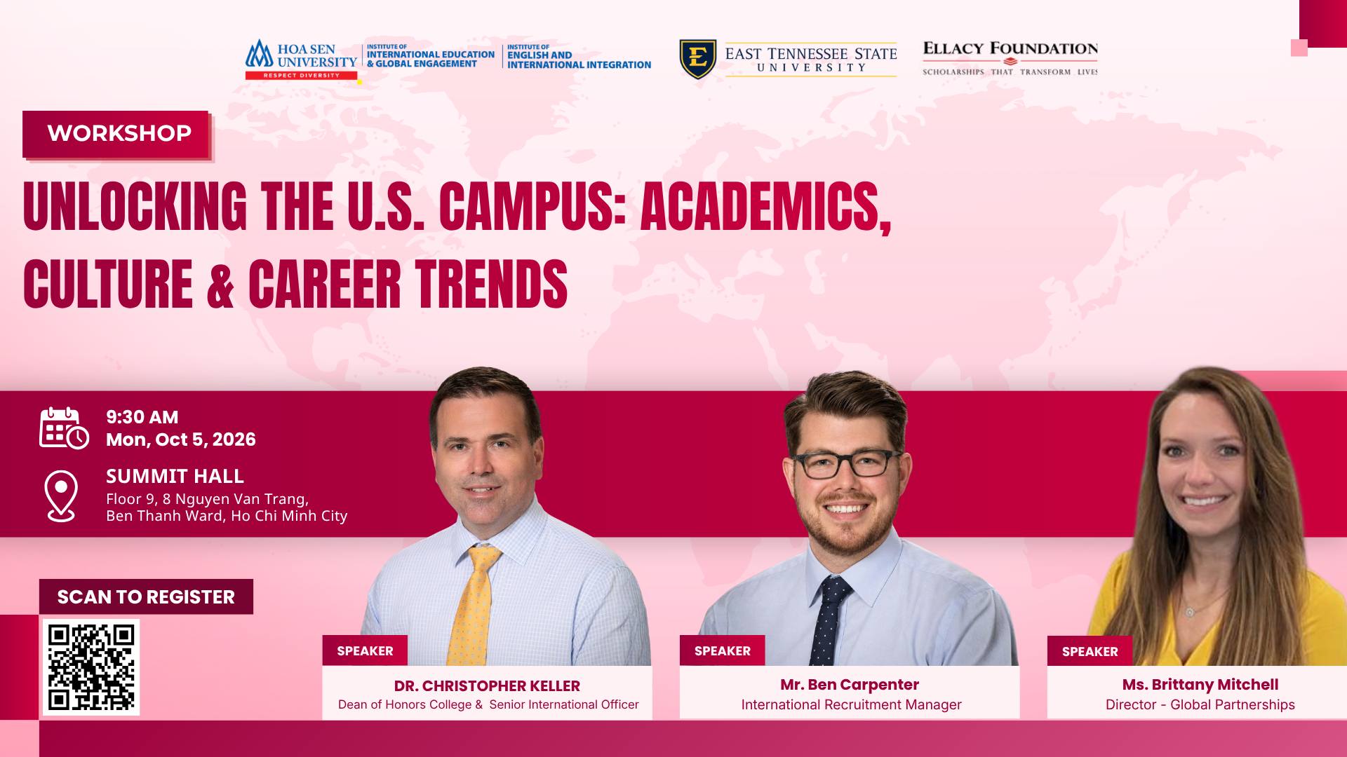[IIEGE] WORKSHOP REGISTRATION: Unlocking the U.S. Campus: Academics, Culture & Career Trends