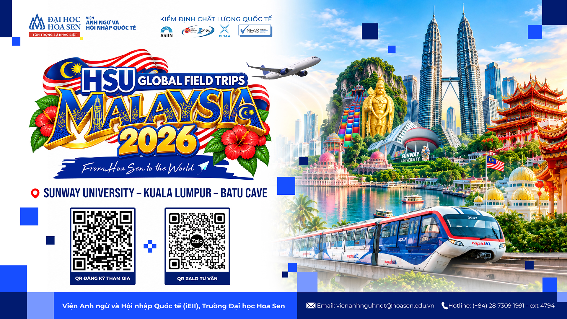 HSU Global Field Trips Malaysia 2026: Mở rộng trải nghiệm, kết nối môi trường quốc tế