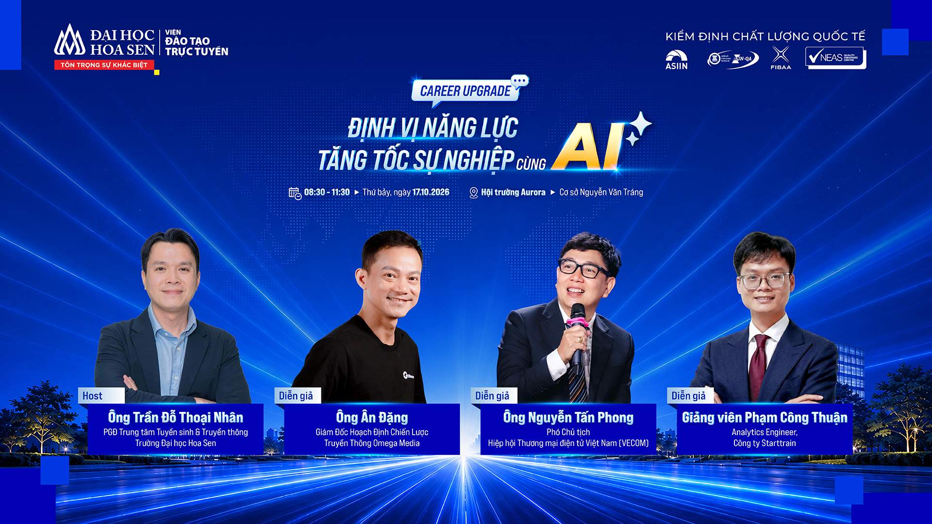Workshop Career Upgrade: Định vị năng lực – Tăng tốc sự nghiệp cùng AI