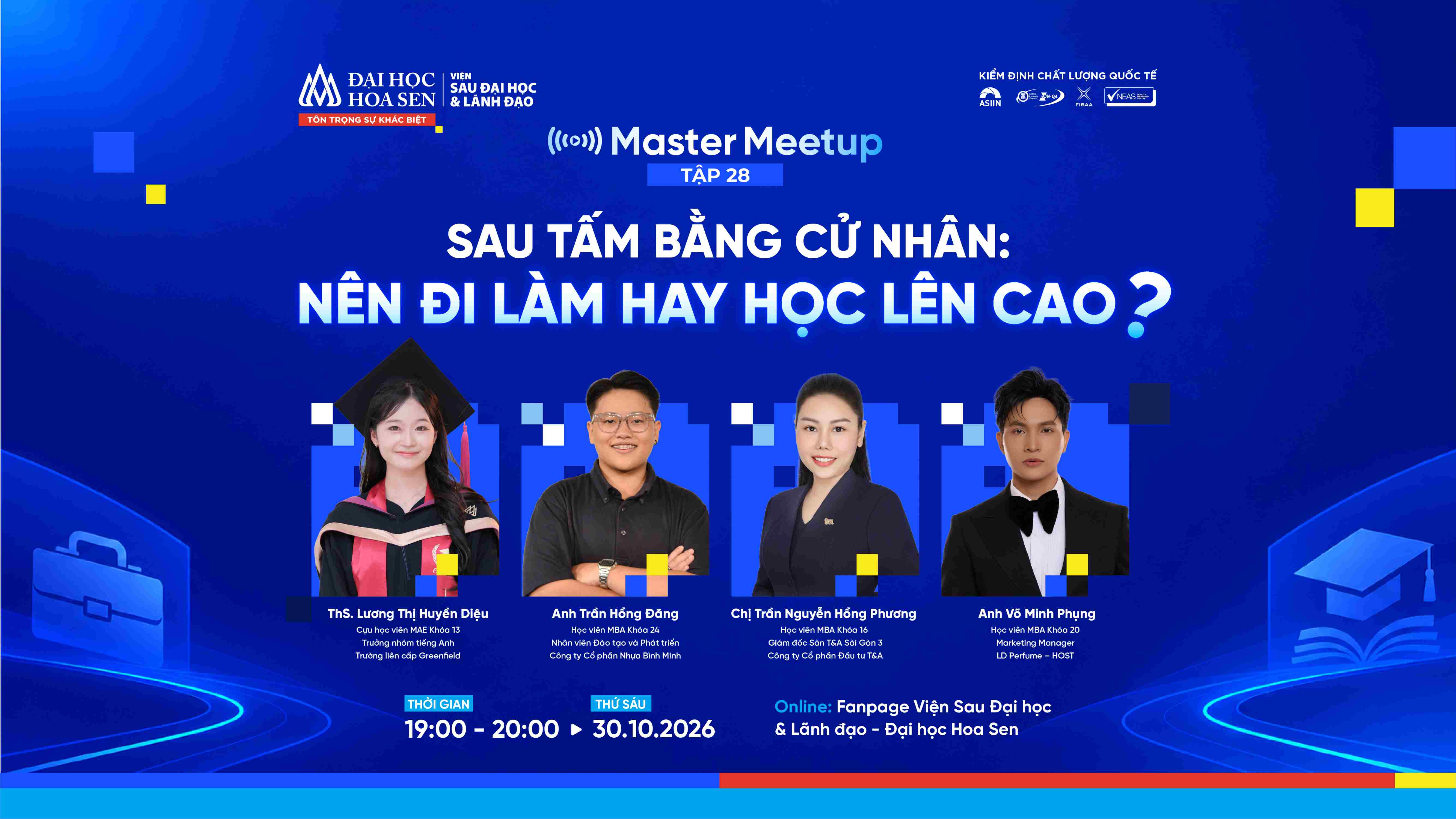 Master Meetup #28: Sau tấm bằng cử nhân: Nên đi làm hay học lên cao