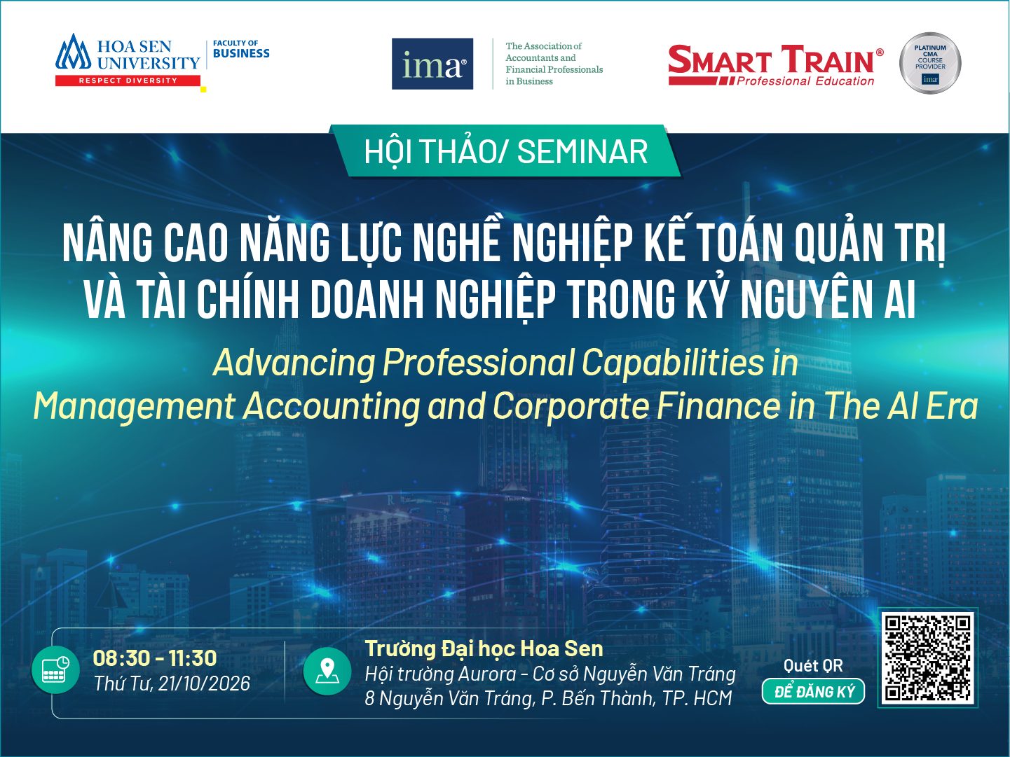 Hội thảo Kế toán Quản trị và Tài chính Doanh nghiệp trong kỷ nguyên AI