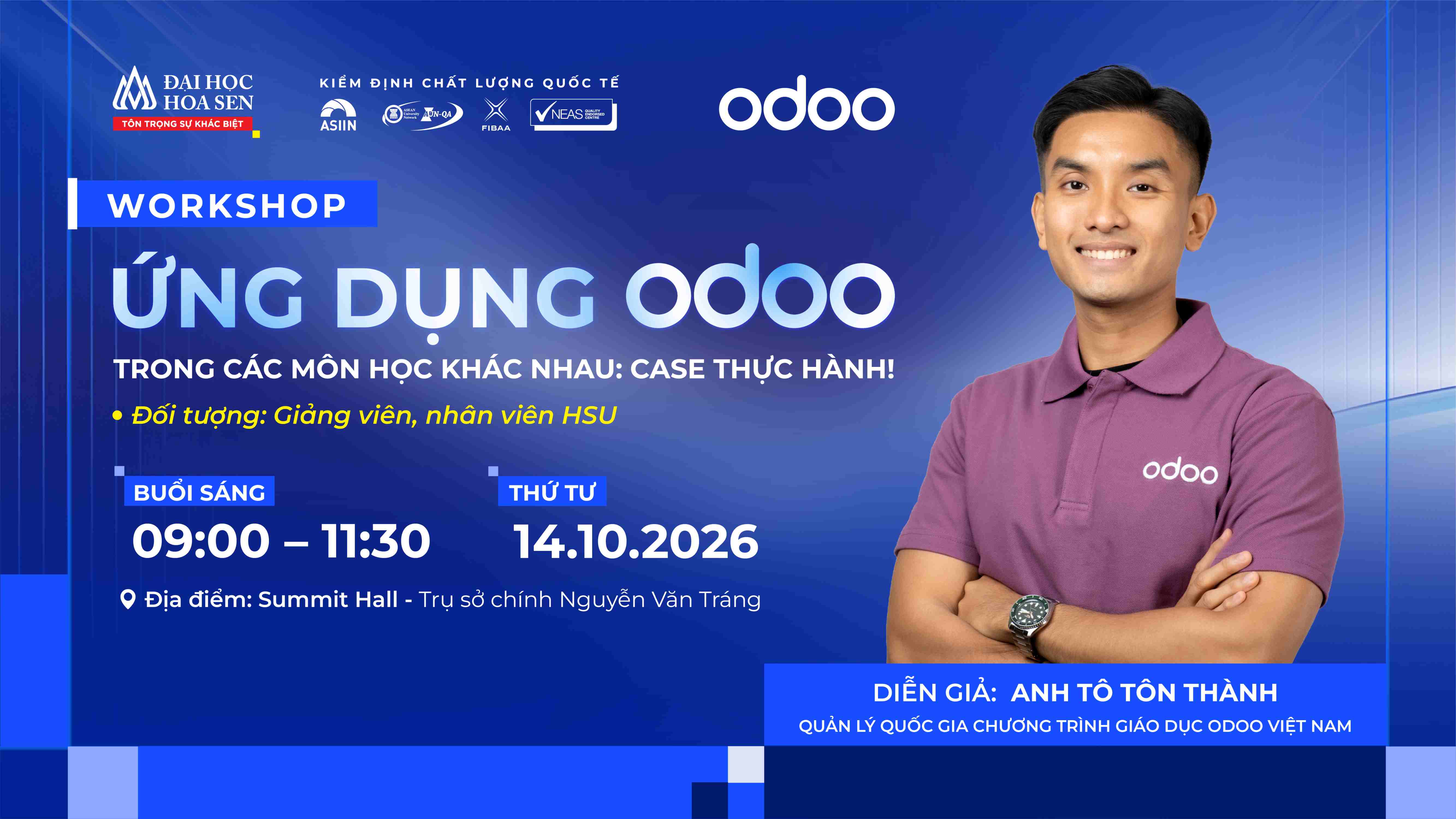 Workshop Odoo: Bắt kịp xu hướng quản trị doanh nghiệp trong kỷ nguyên số