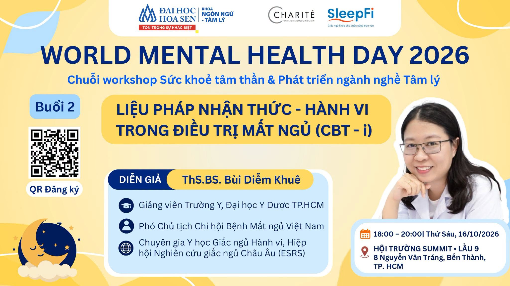 Workshop CBT-I tại Đại học Hoa Sen: Hiểu về giấc ngủ và can thiệp mất ngủ