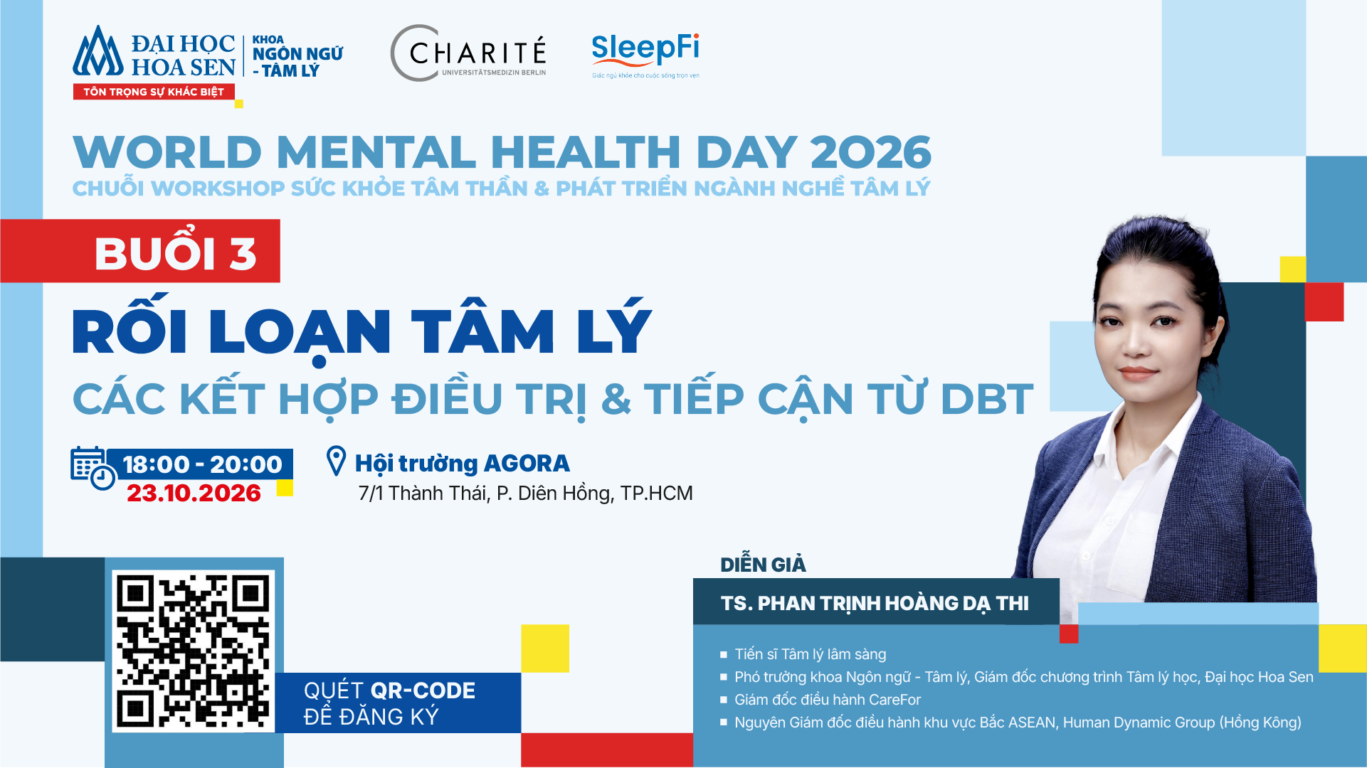 Workshop 3: Rối loạn tâm lý: Các kết hợp điều trị & tiếp cận từ DBT