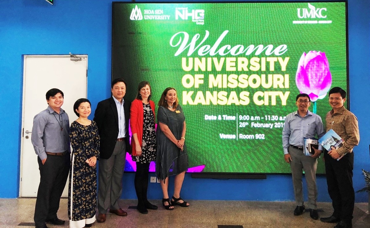 Hoa Sen University welcomed the University of Missouri-Kansas delegation