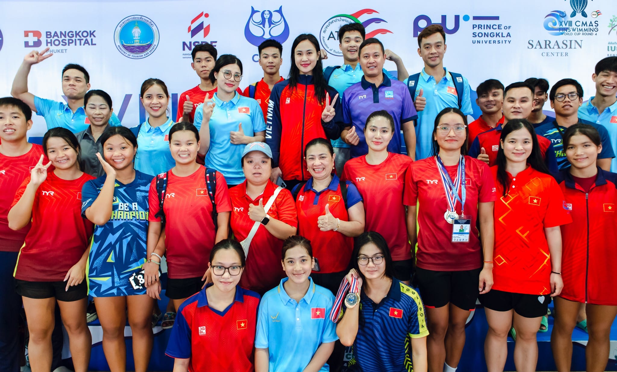 HSU student Nguyễn Thị Thảo secures the Bronze Medal at the 2024 CMAS 18th World Cup Finswimming Indoor – Round 4