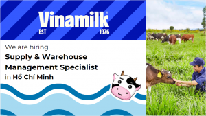 VINAMILK tuyển dụng Chuyên Viên Tổng Hợp Nguồn Lực Kho – Trang Thiết Bị Kho