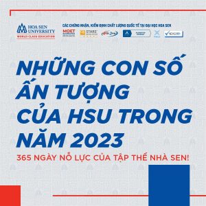 [TỰ HÀO HSU] – NHỮNG CON SỐ ẤN TƯỢNG CỦA ĐẠI HỌC HOA SEN TRONG NĂM 2023