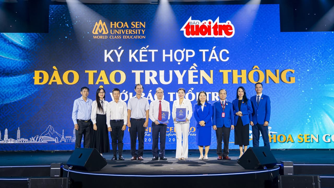 Trường Đại học Hoa Sen ký kết hợp tác đào tạo truyền thông với Báo Tuổi Trẻ