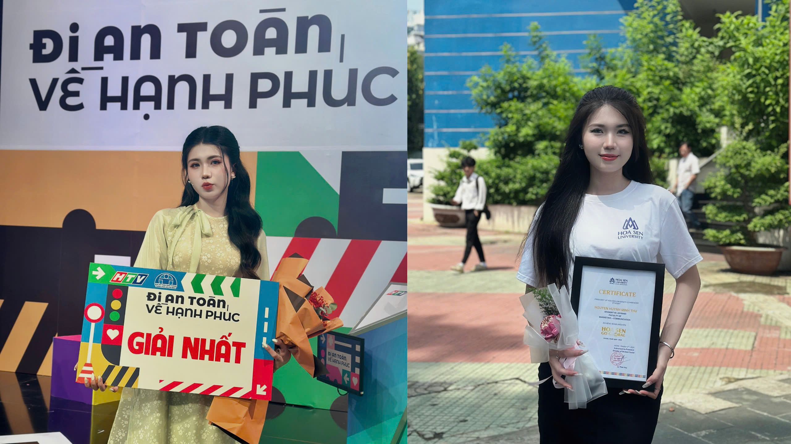 Minh Thư giành nhiều giải thưởng, học bổng trong 4 năm học tại Hoa Sen