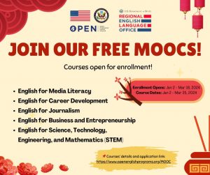 BEGIN THE NEW YEAR WITH FREE MOOC COURSES FROM THE U.S. DEPARTMENT OF STATE