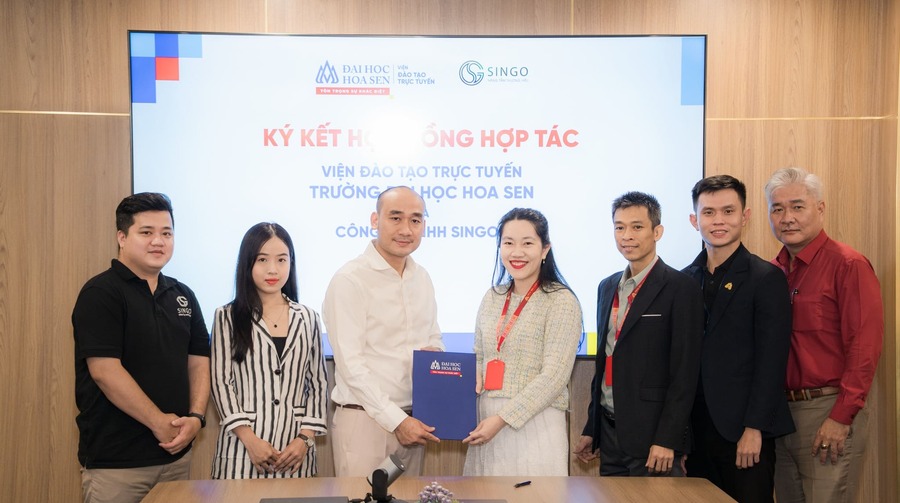 Viện Đào tạo trực tuyến ký kết hợp tác cùng Công Ty TNHH Singo