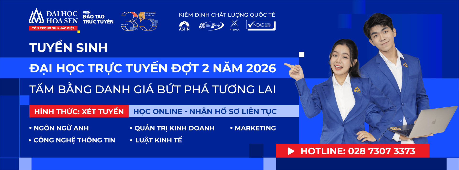 Tuyển sinh đại học trực tuyến lần 2 năm 2026