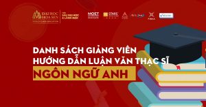 Danh sách Giảng viên hướng dẫn Luận văn thạc sĩ chuyên ngành Ngôn ngữ Anh (MAE)
