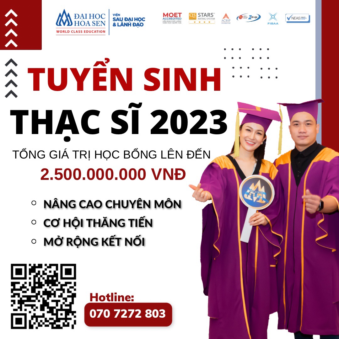 DH Hoa Sen, tuyển sinh, thạc sĩ