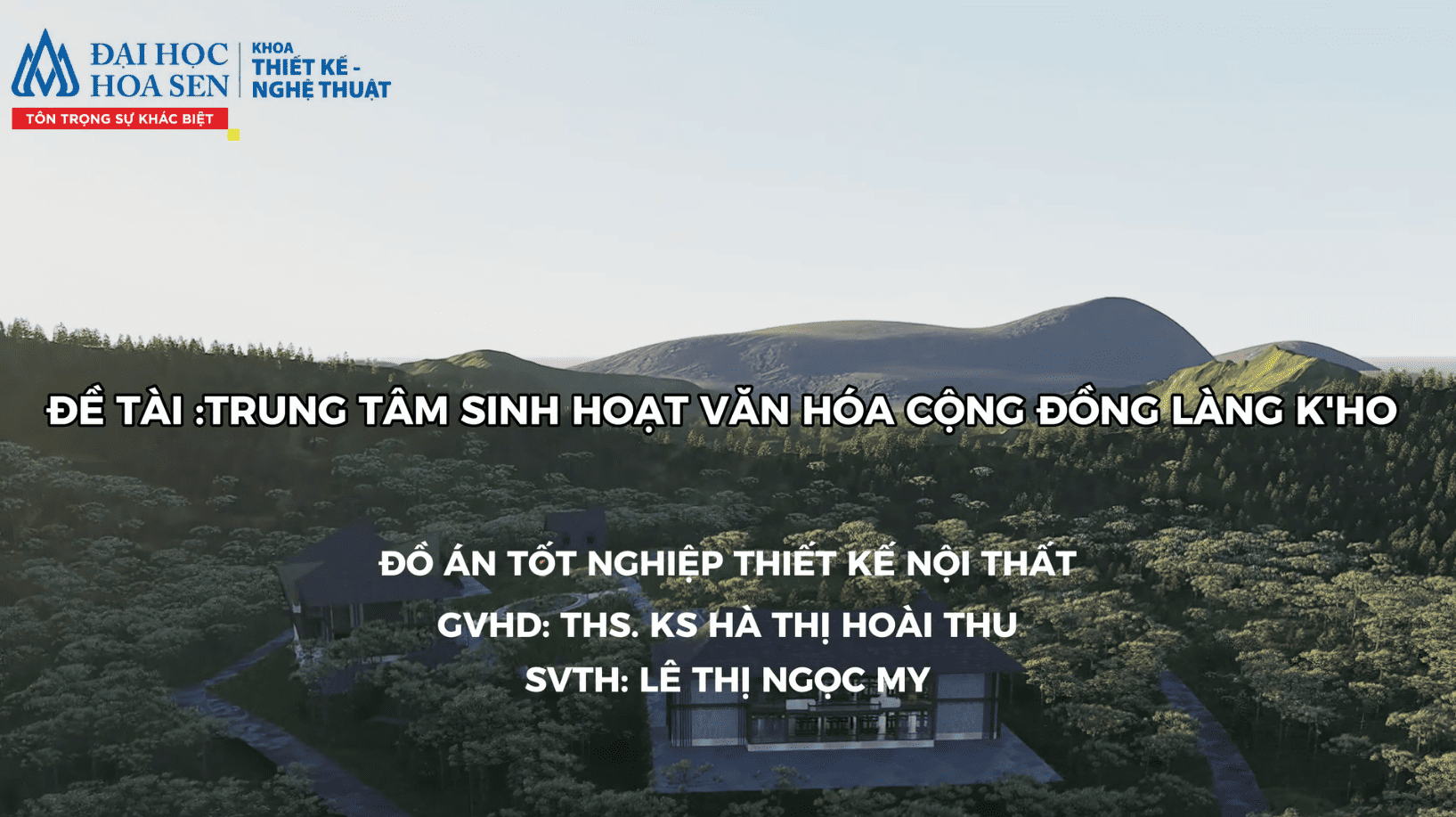 Đồ Án Thiết Kế Trung Tâm Sinh Hoạt Văn Hóa Cộng Đồng Làng K’Ho