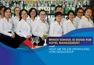 Which school is good for Hotel Management, and what are the job opportunities after graduation?