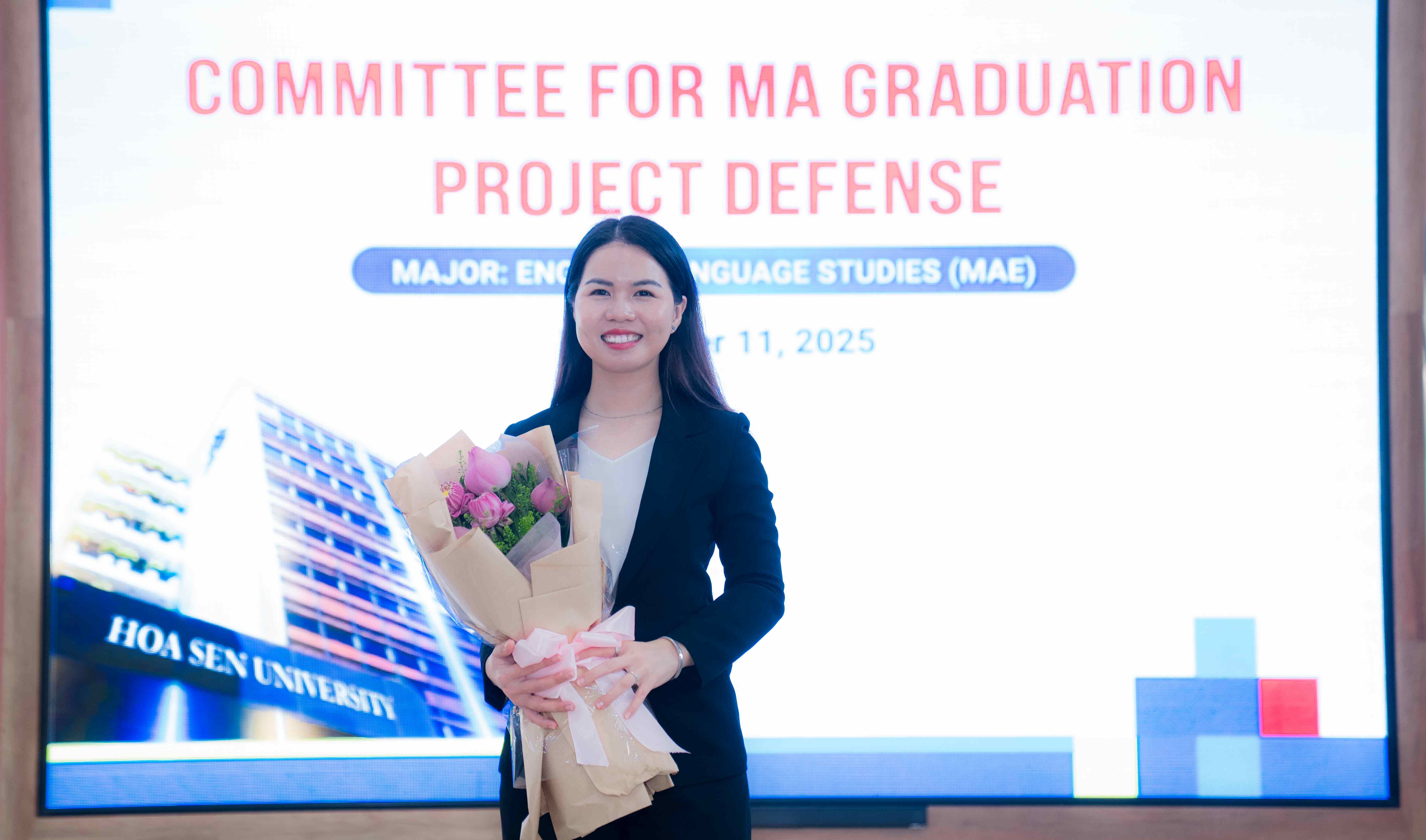 Học viên xuất sắc bảo vệ thành công Đề án Tốt nghiệp Thạc sĩ Ngôn ngữ Anh