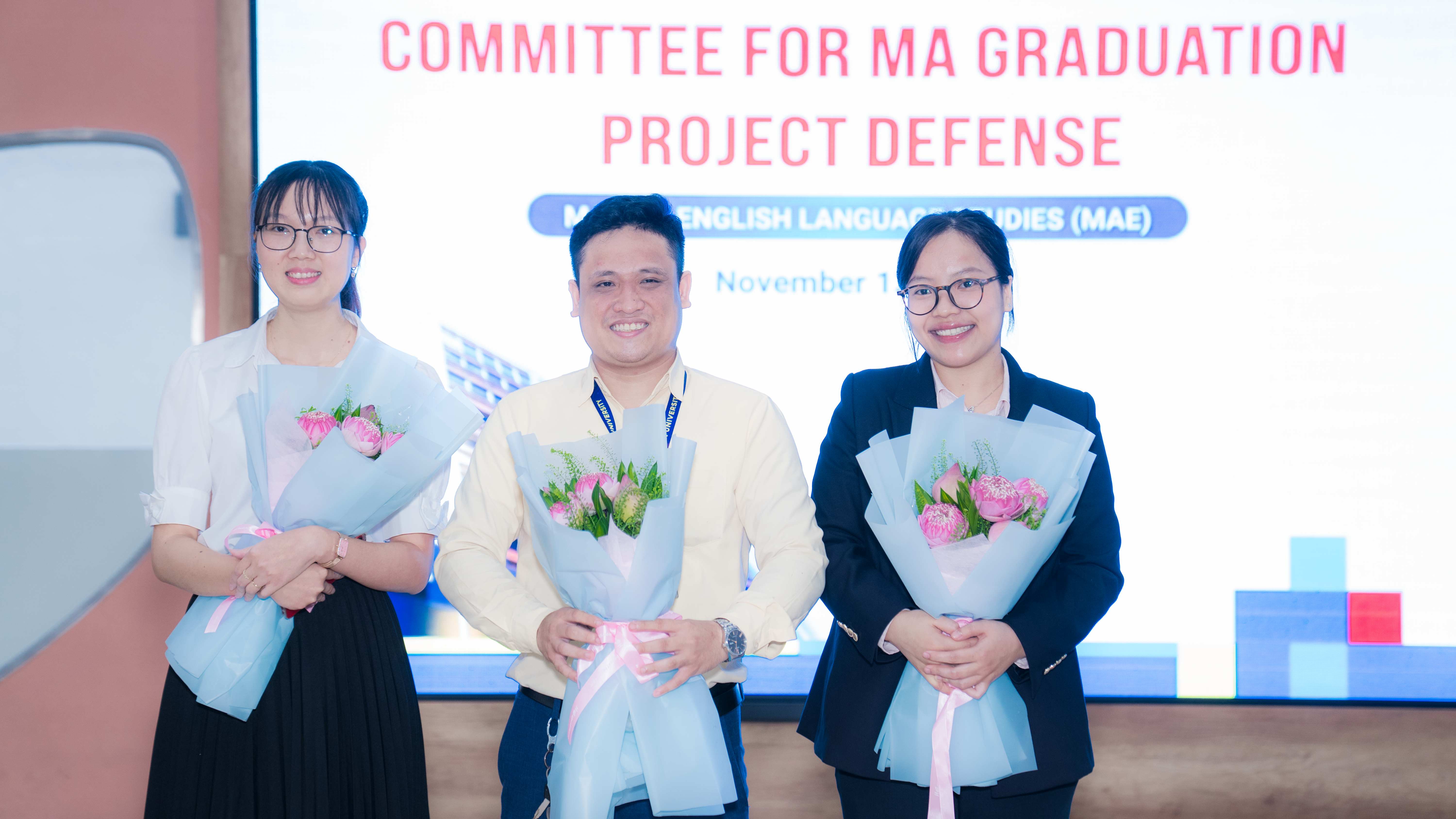 Học viên xuất sắc bảo vệ thành công Đề án Tốt nghiệp Thạc sĩ Ngôn ngữ Anh