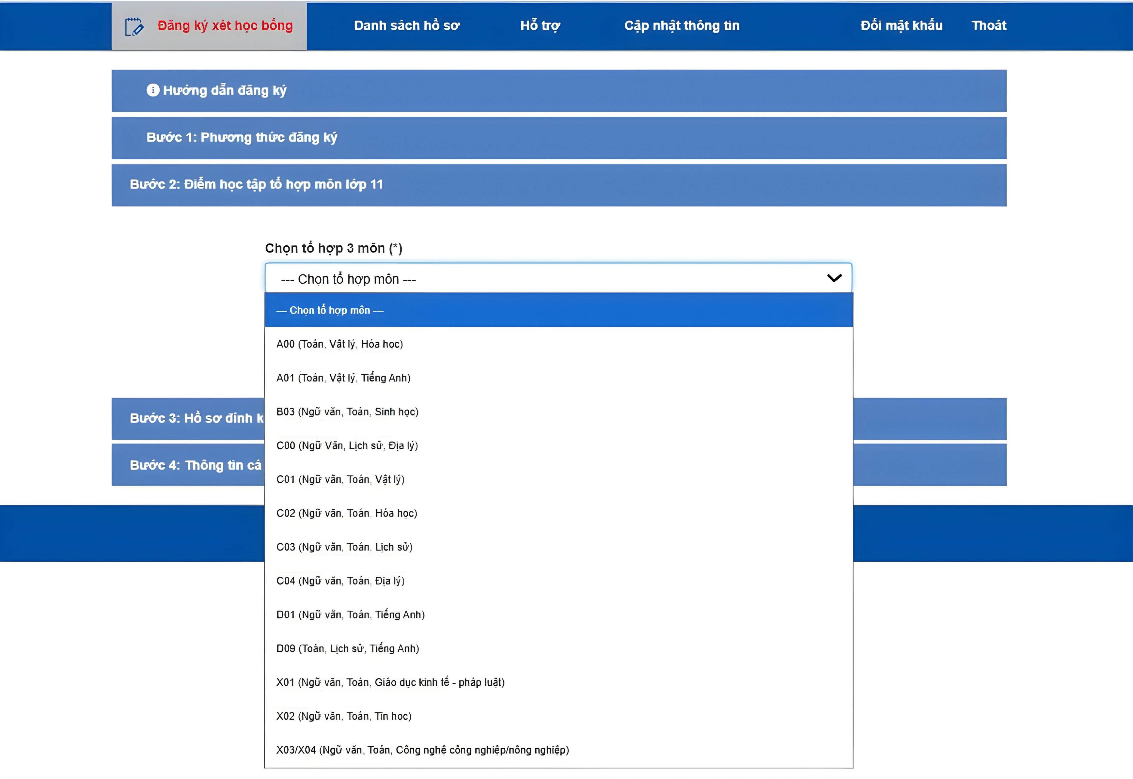 Hướng dẫn nộp Hồ sơ Xét tuyển học bổng online trường Đại học Hoa Sen 2026