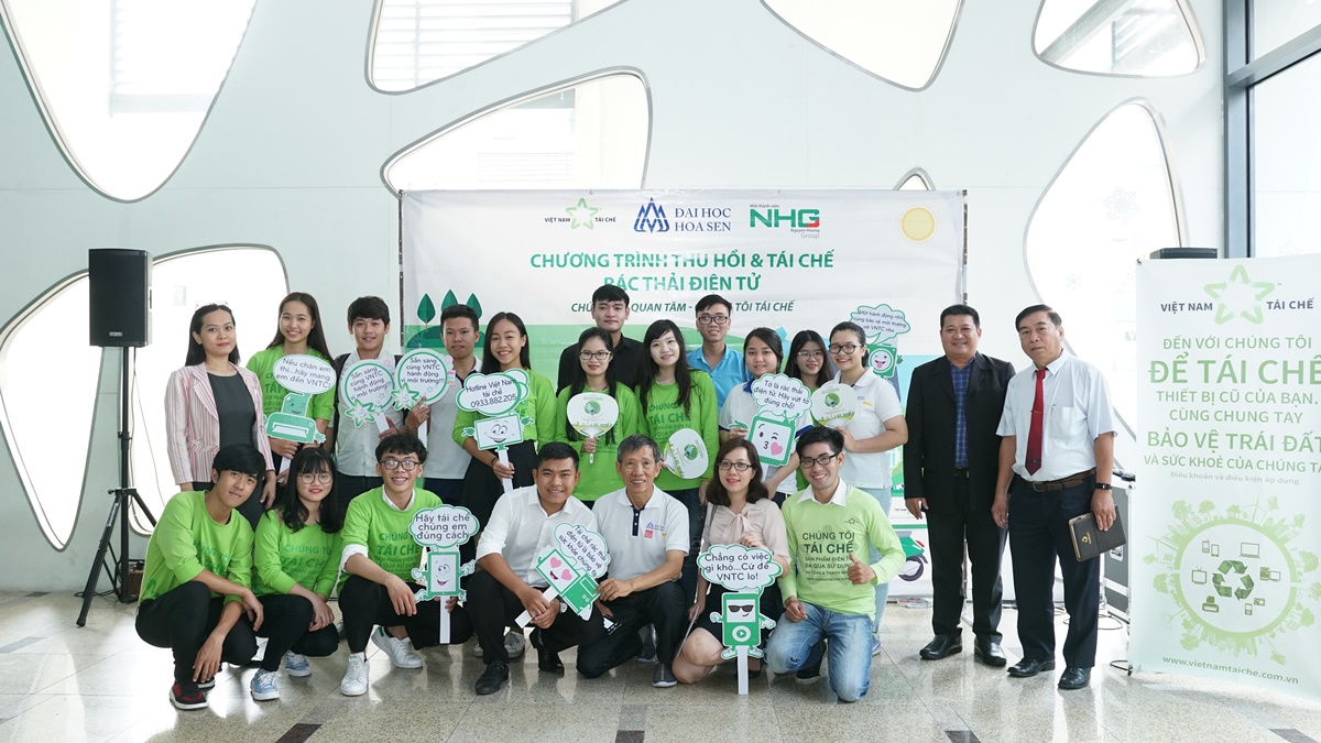 Trường Đại học Hoa Sen tổ chức ngày hội thu gom rác thải điện tử