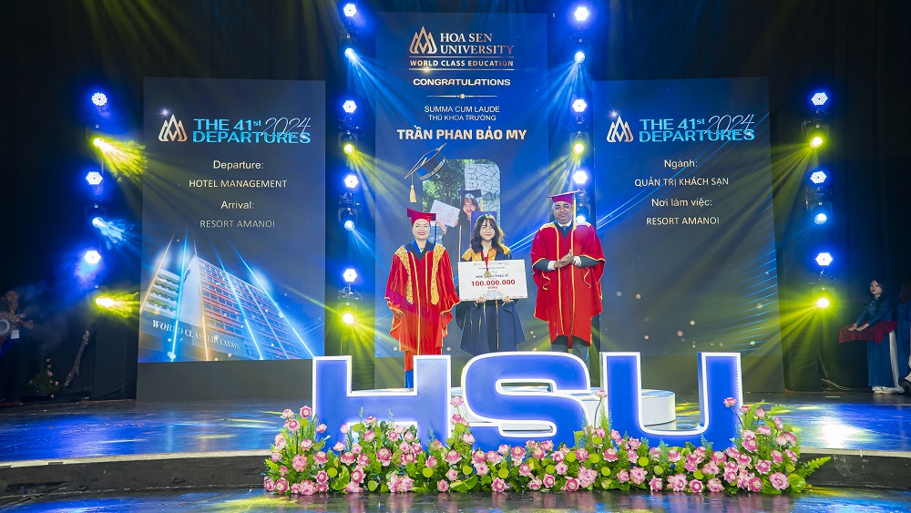 0. Dau tien 4 1 Phát biểu của Thủ khoa HSU tại Lễ tốt nghiệp 41 – Trần Phan Bảo My