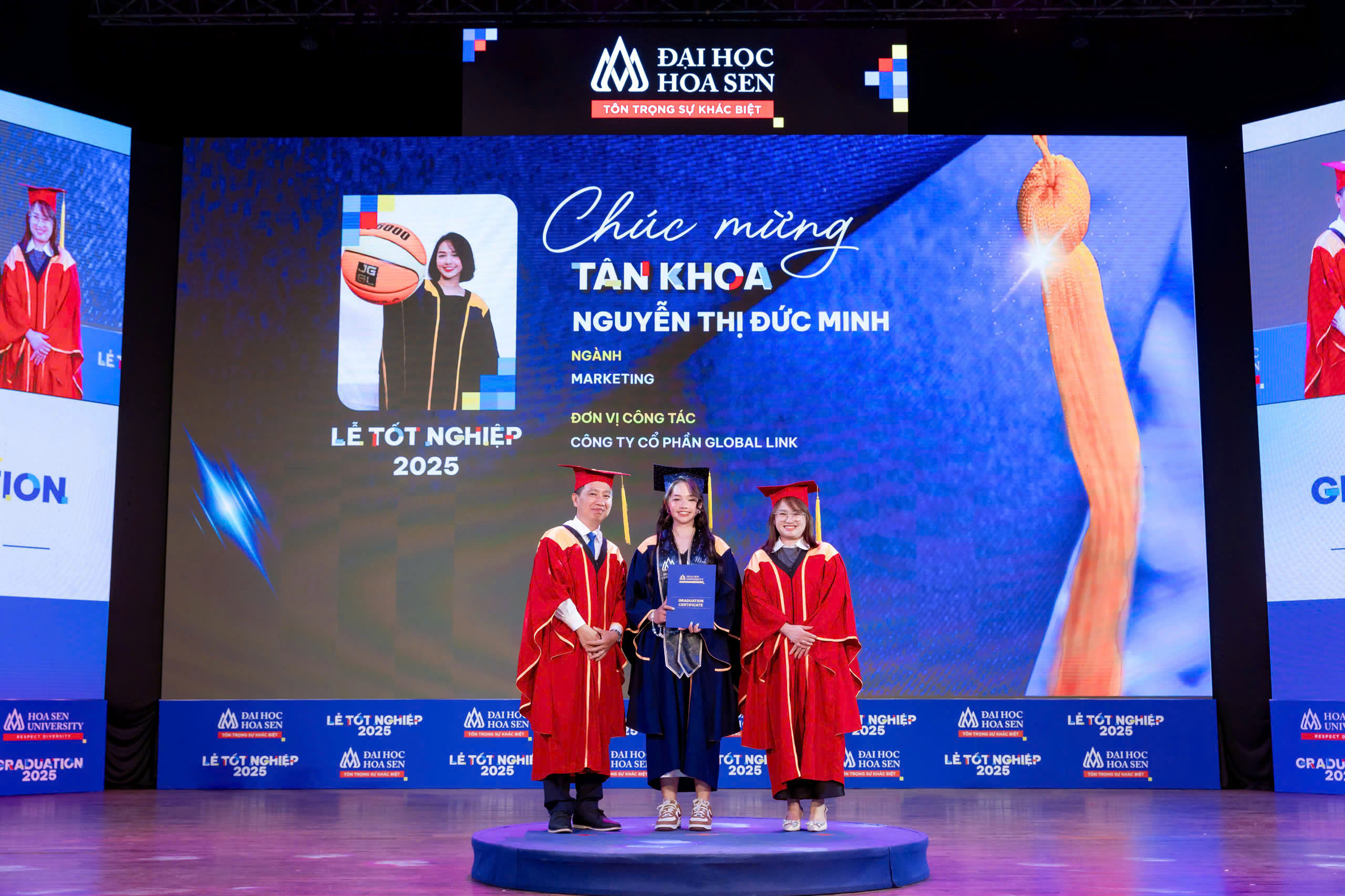 Đức Minh là Tân cử nhân ngành Marketing của HSU