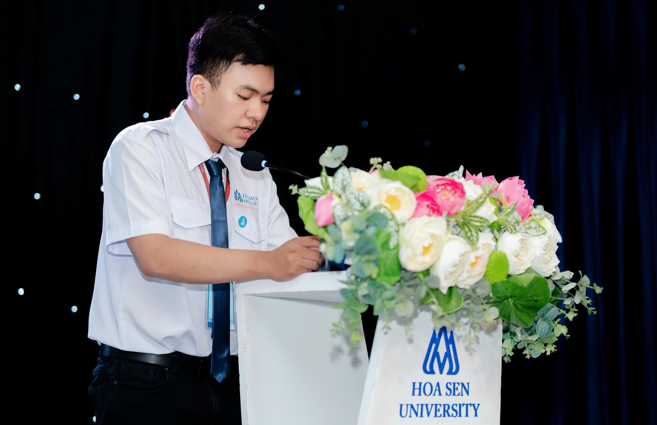 Thành Trung là Chủ tịch Hội sinh viên HSU