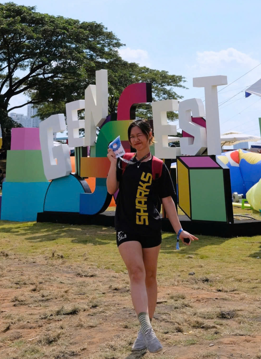 Khánh Hạ diễn Cheerleading tại Genfest 2023