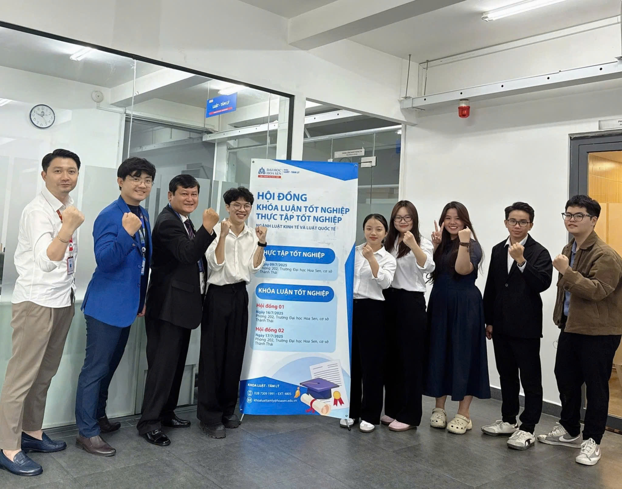 Sự gần gũi, vui vẻ của sinh viên và đồng nghiệp là điều mà thầy Thiên yêu mến tại HSU