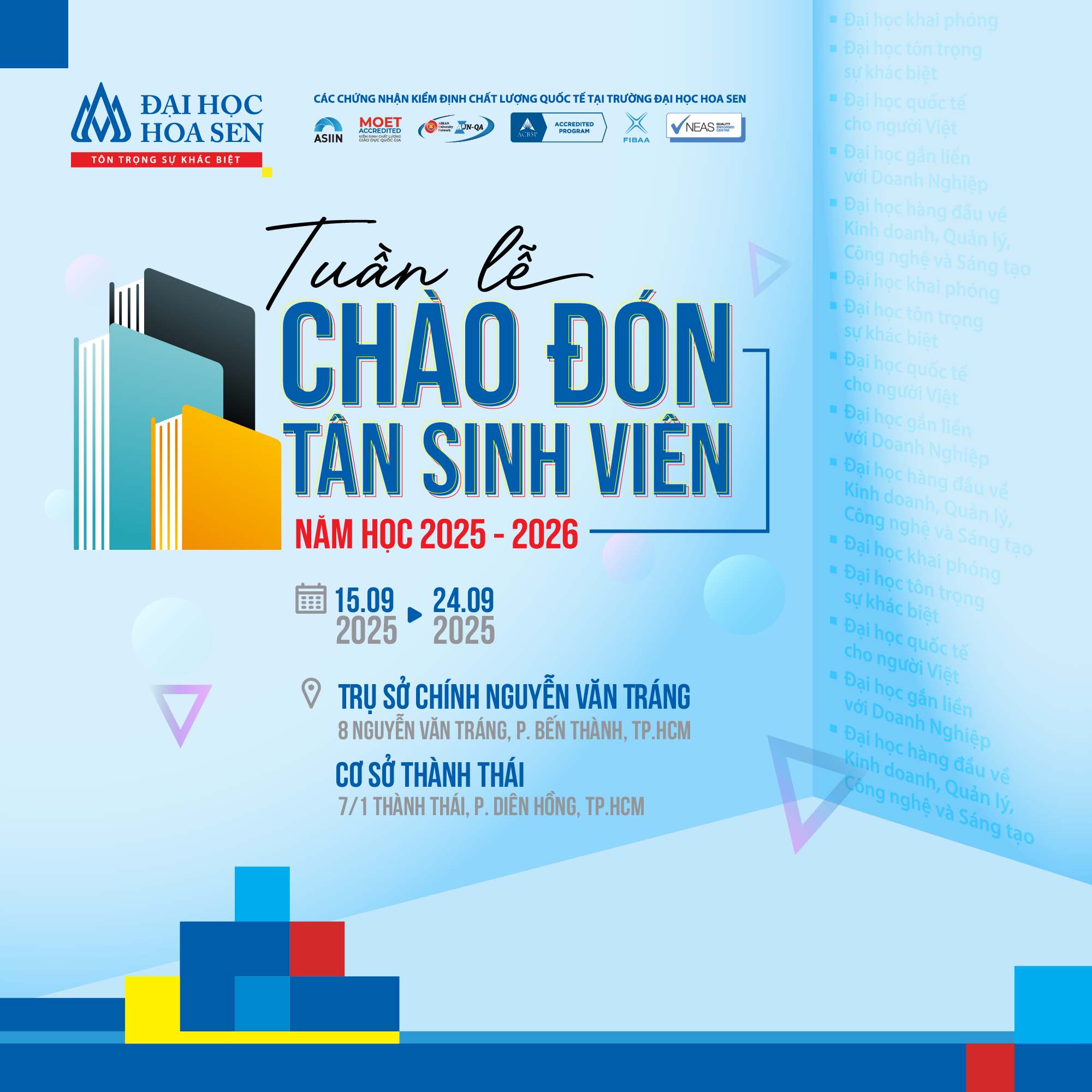 Tuần lễ Chào đón Tân sinh viên HSU 2025