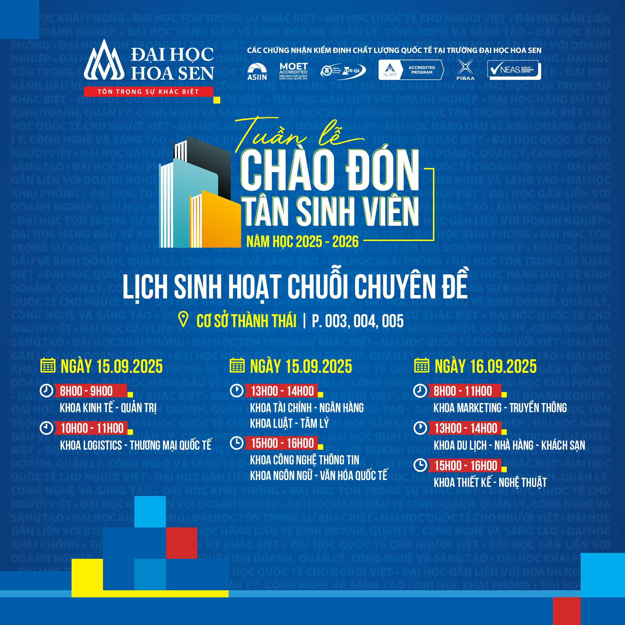 Tuần lễ Chào đón Tân sinh viên HSU 2025