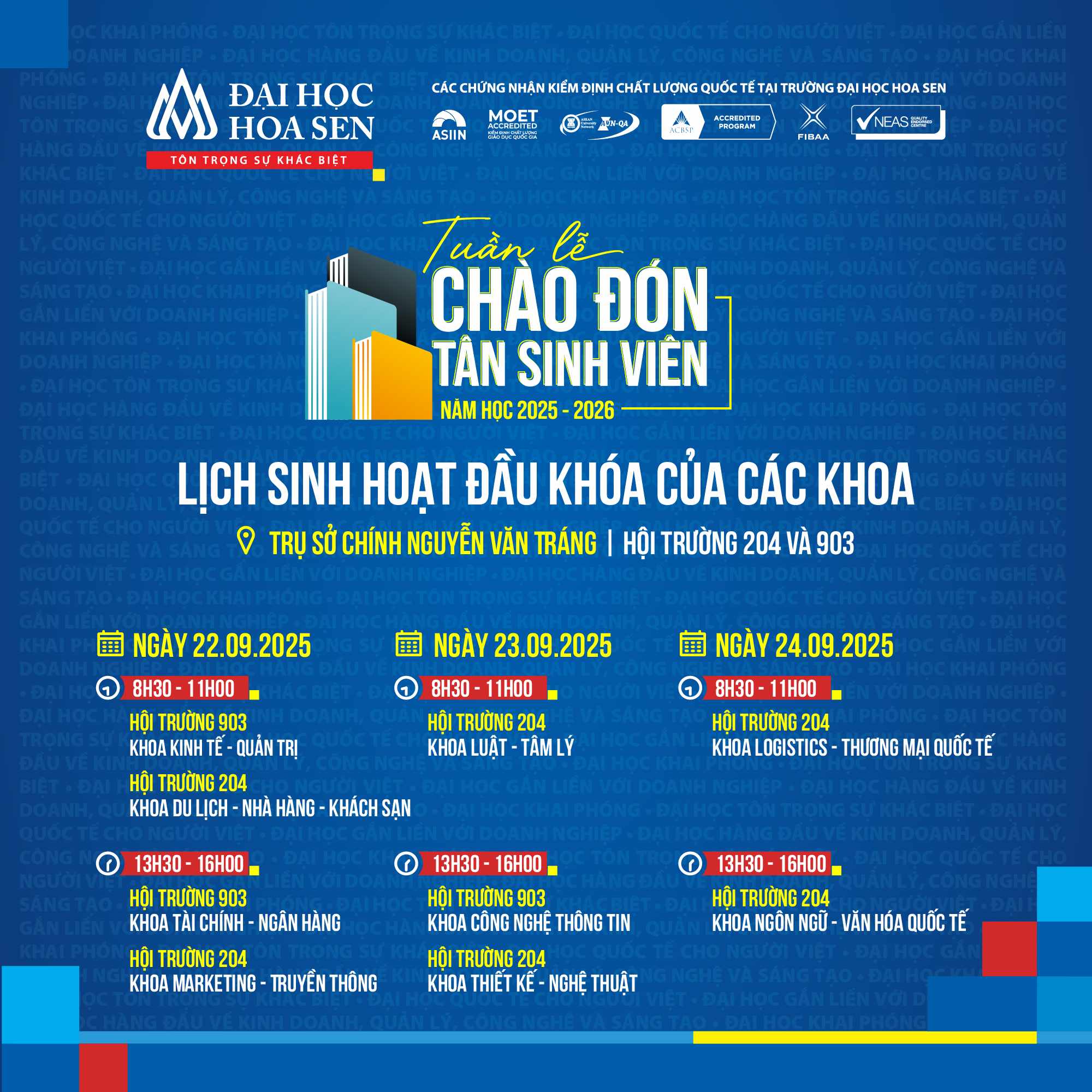 Tuần lễ Chào đón Tân sinh viên HSU 2025