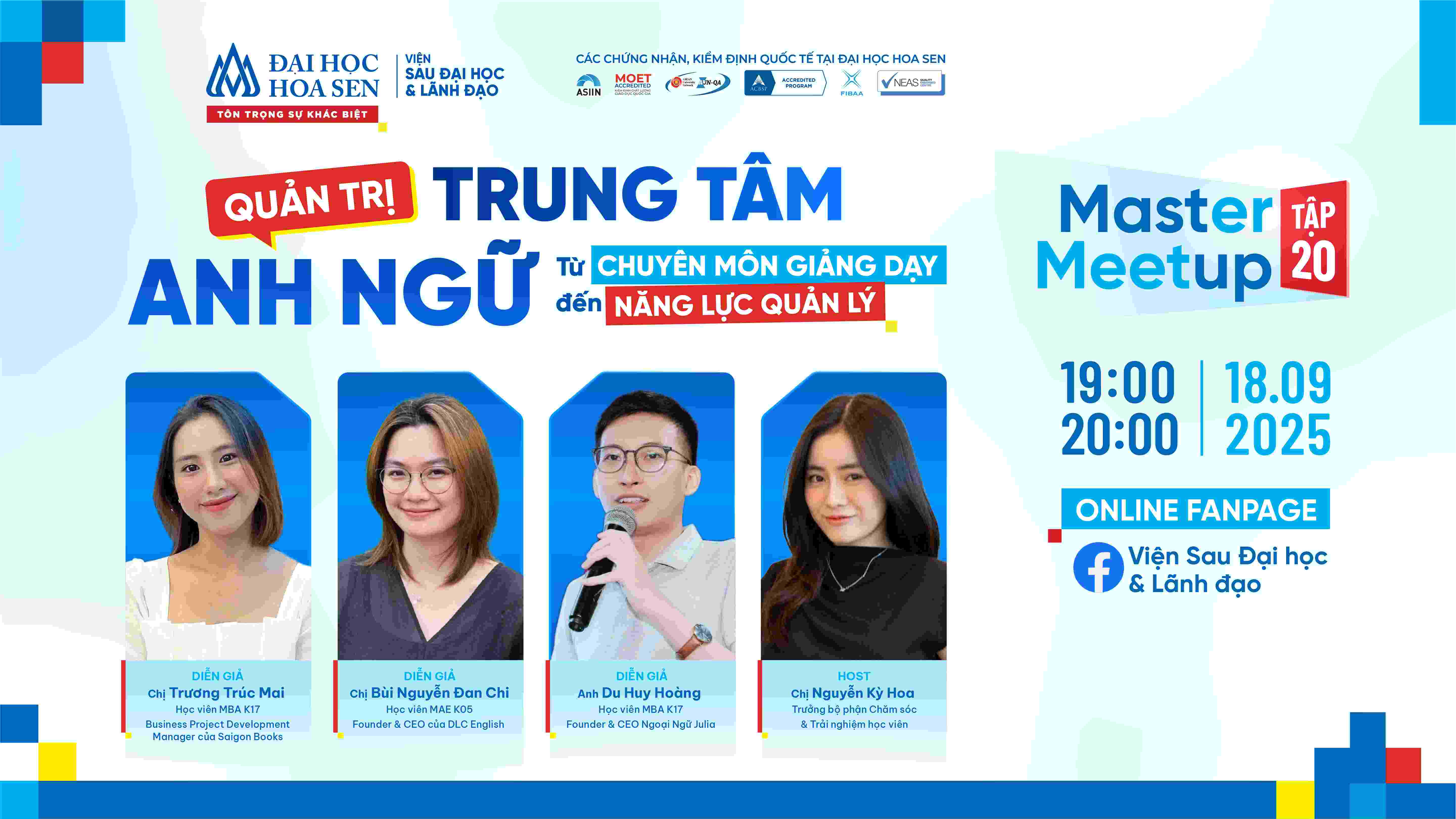 Master Meetup tập 20 -Viện sau đại học ĐH Hoa Sen