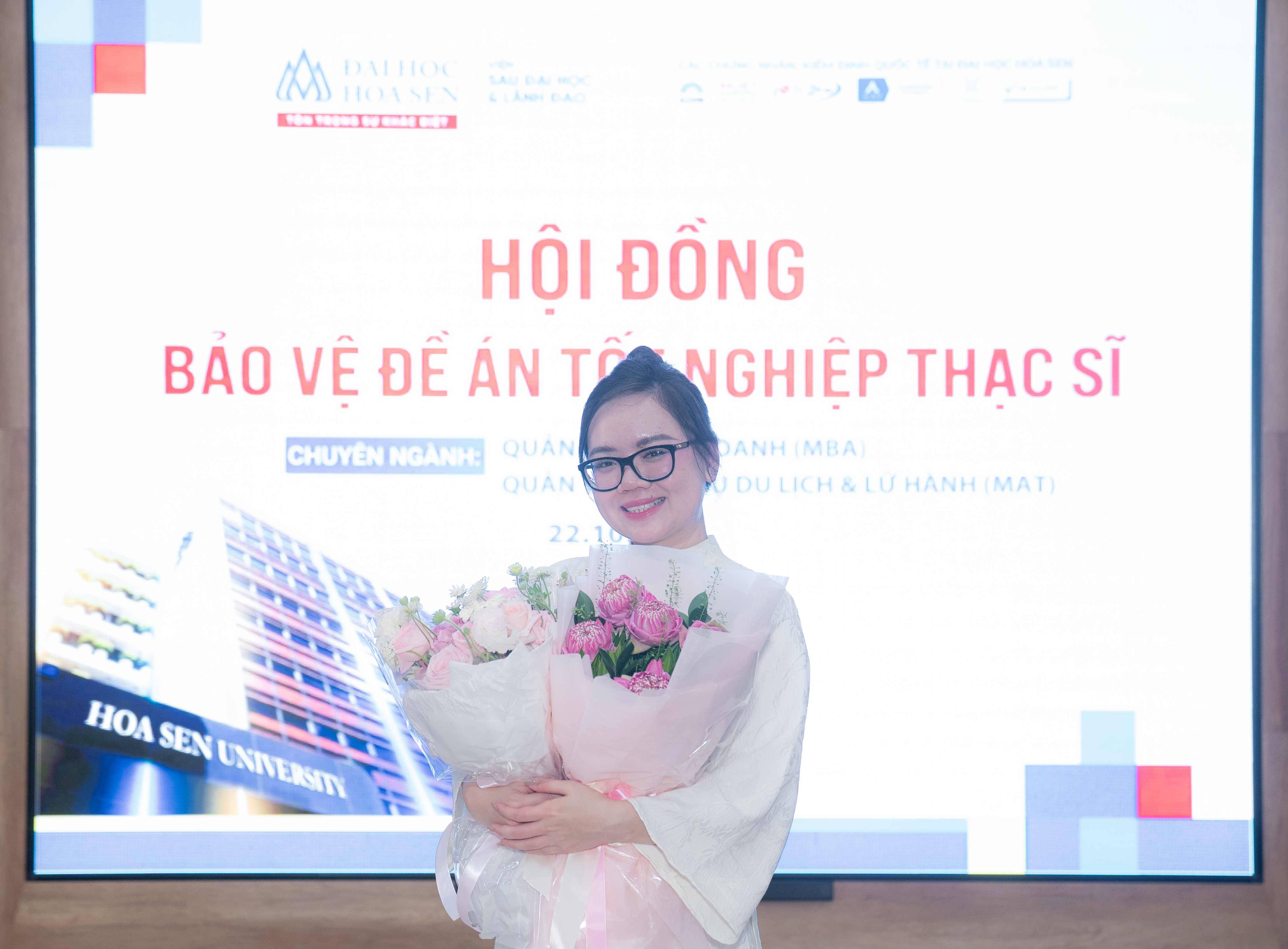 Học viên Quản trị kinh doanh (MBA) Đại học Hoa Sen bảo vệ đề án tốt nghiệp Thạc sĩ